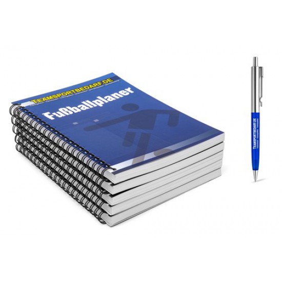 Voetbal planner - 100 pagina's (Set 5 stuks)