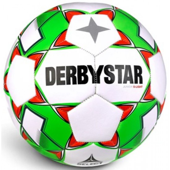 Training Bal Derbystar Junior Super Light Wit/Groen/Rood - Maat 5