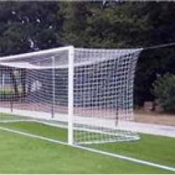 Set doelnetten voor voetbaldoelen 7,5 x 2,5 x 2,0 x 2,0 (4mm) - Groen/Wit