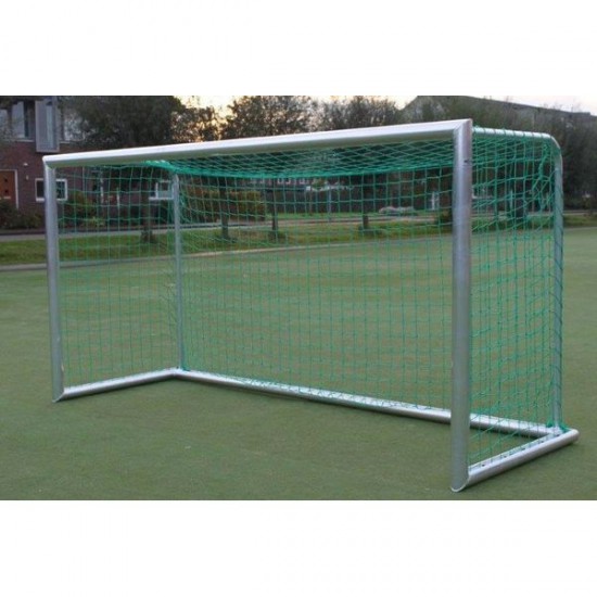 Set doelnetten voor voetbaldoelen 5,0 x 2,0 x 1,0 x 2,0 (Maas 45) - Wit