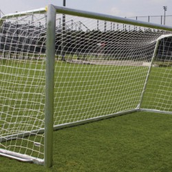 Set doelnetten voor voetbaldoelen 5,0 x 2,0 x 0,8 x 1,5 (3mm) - Wit