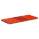 Slalom stangen 25mm - 120 cm (Rood)